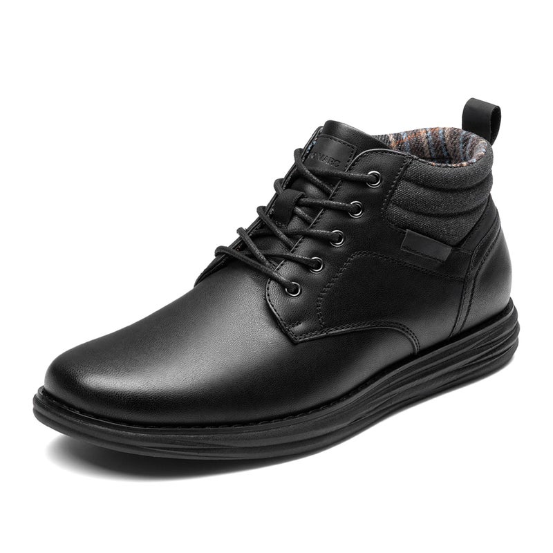Bruno Marc Men's Mid Top Chukka Sneaker Lace Up Dress Boot,Size 13,All/Black,GRAND-HIGH - Image 1
